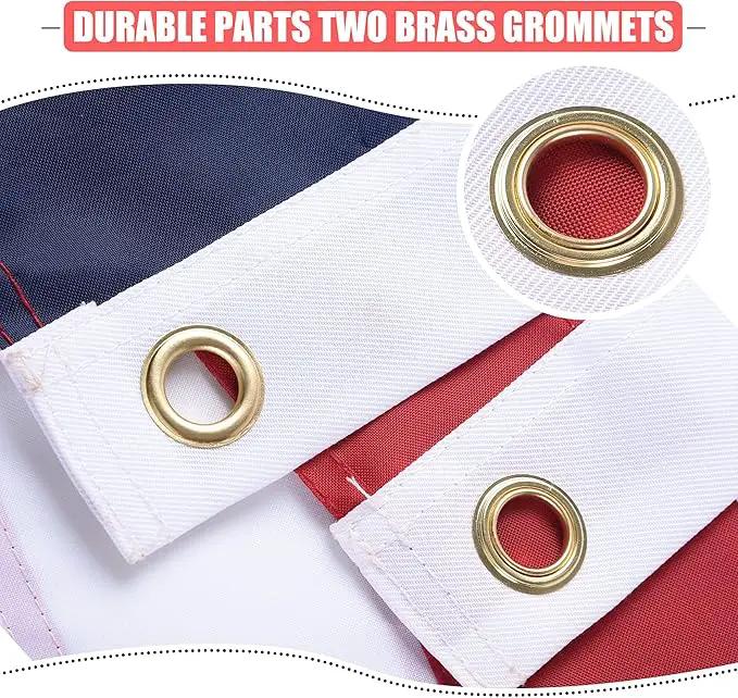 American Flag 3x5 Ft, USA US Flags Outdoor, Heavy Duty Durable, Embroidered Stars, Sewn Stripes and Brass Grommets by GreenHaven Gardens