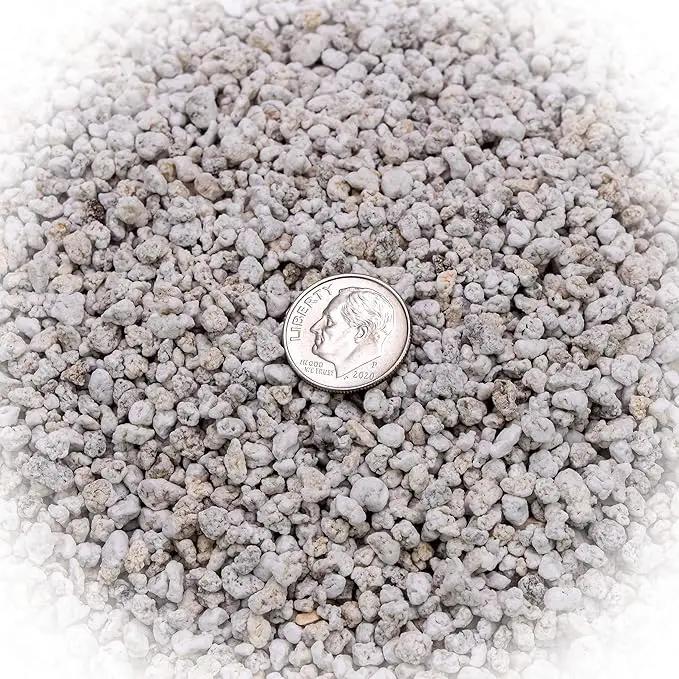 Organic Perlite - Medium/Fine Grade (4 Quart Bag) Horticultural Soil Amendment for Indoor & Outdoor Container Plants for Drainage Management and Enhanced Growth by GreenHaven Gardens