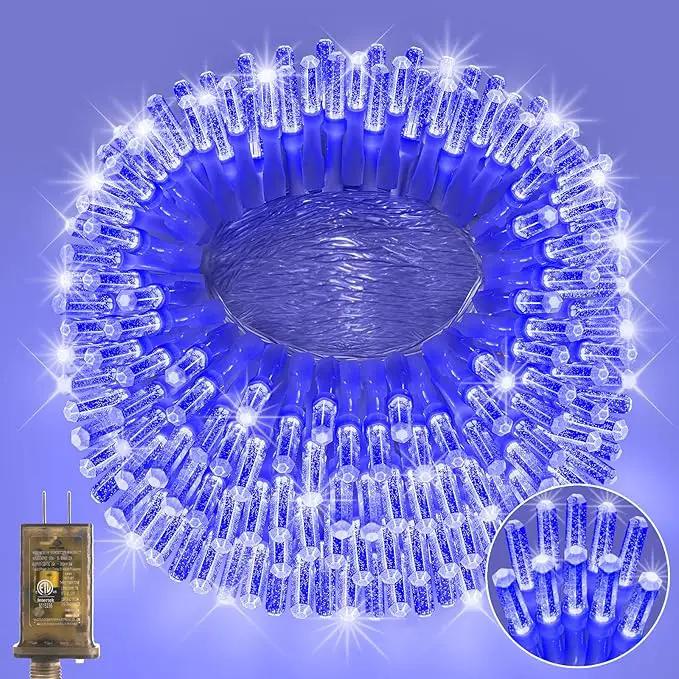 Heceltt 1140 LED 449 FT String Lights Outdoor, 8 Modes Easter Lights Plug in, IP44 Waterproof Led String Lights with Timer and Memory for Yard Party Garden Wedding Decorations (Blue) by GreenHaven Gardens