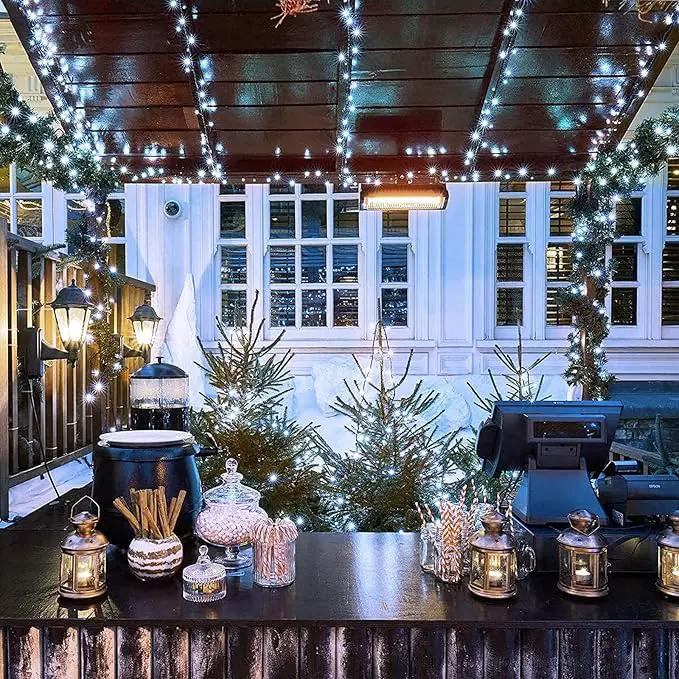 JMEXSUSS 2 Pack Solar String Lights Outdoor Waterproof, Total 400 LED 151FT Solar Christmas Lights Outdoor, 8 Modes White Solar Light for Outside Yard Patio Tree Garden Christmas Decorations by GreenHaven Gardens