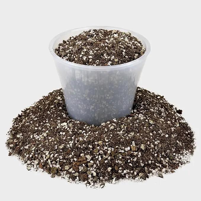 Premium African Violets and Gesneriad Premium Soil Mix by Gardenera - Horticultural Perlite (25%) + Vermiculite (25%) + Sphagnum Peat Moss (50%) - Made in USA - (4 Quart Bag) by GreenHaven Gardens