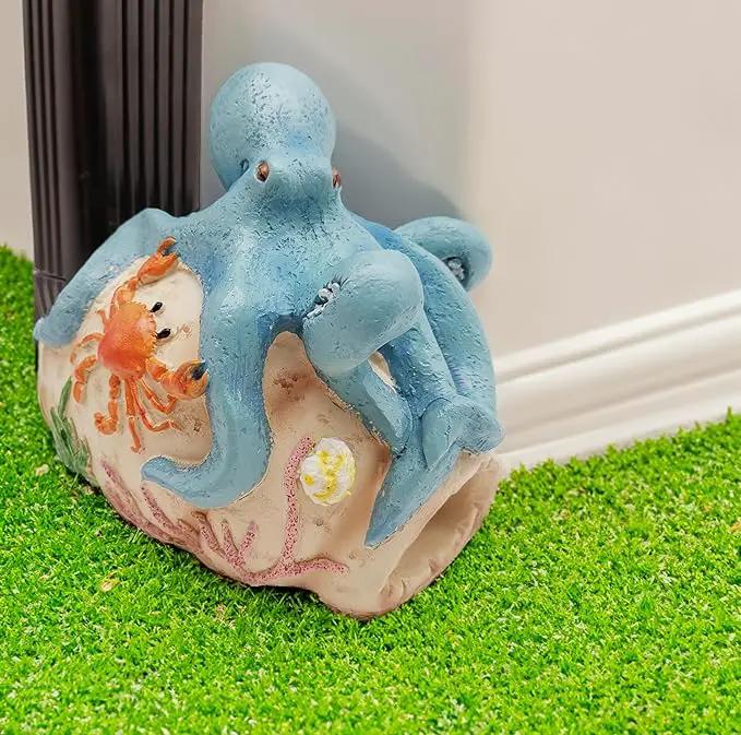 Octopus Statues Gutter Downspout Extension Statues Garden Decoration,Resin Statue Outdoor Decor,Animal Downspout Diverter,Decorative Gutter Extension,3"×4" Downspout Extender Diverter Splash Block by GreenHaven Gardens