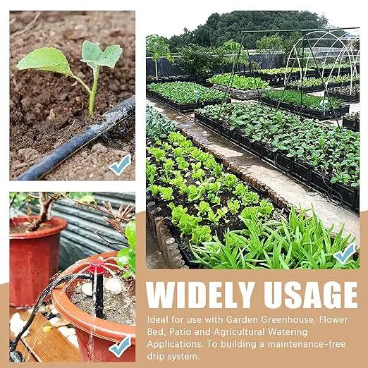 32Pcs Drip Irrigation Tubing Hole Punch Set, Drip Tube Hole Punch Fitting Insertion Tools, Drip Irrigation Plugs and Figure 8 End Cap Plug Irrigation Fittings for Garden Agricultural Watering by GreenHaven Gardens