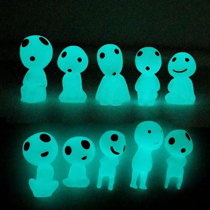 Fairy Garden Accessories Tree Elves Glow in Dark Garden Alien Decor Miniature Luminous Ghost kit for Micro Landscape Garden Decoration Outdoor Status Patio Lawn Yard Kit (10 Blue) by GreenHaven Gardens