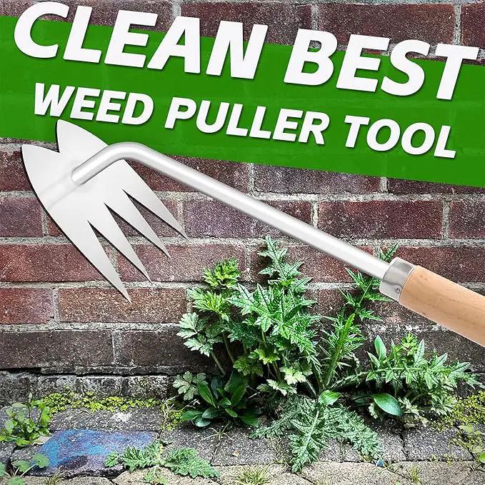 Japanese Weed Puller Tool Gardening Hand Weeder Tools,Manual Hand Pulling Weeder for Vegetable Gardening Backyard Farm Planting & Weeding Removal Quick Work by GreenHaven Gardens