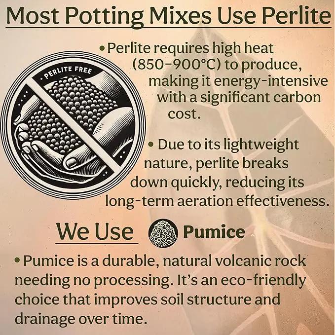 Craft Aroid Potting Mix- Elite Alocasia, Philodendron, Monstera Soil Mix, Chunky, Well Draining Potting Soil for Indoor Plants, All Tropical Plants & Houseplants, Synthetic & Peat Free 1QT by GreenHaven Gardens