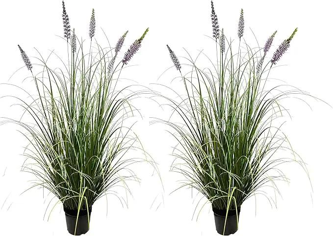 Artificial Plant 47in(2pack) Tall Artificial Lavender Plant,Faux Plants Indoor Home Decorative Artificial Plants & Flowers in Pot Fake Plant, House Plant Indoor by GreenHaven Gardens