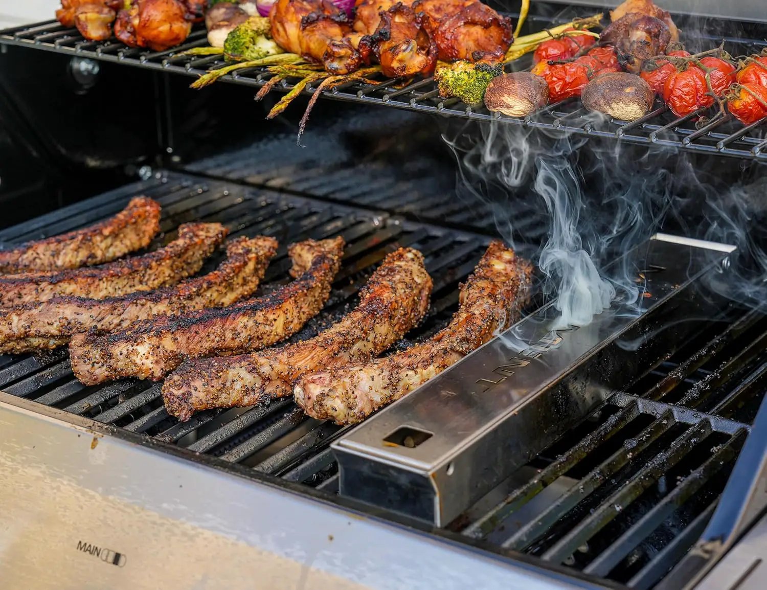 Monument Grills Larger 4-Burner Propane Gas Grills Stainless Steel Cabinet Style with Accessory Kit(5 items), Outdoor Use by GreenHaven Gardens