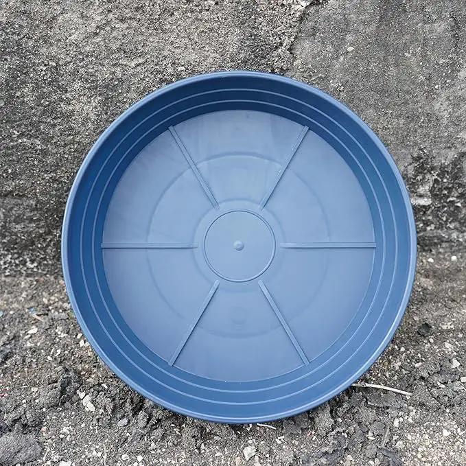 Plant Saucer 14 Inch 2 Pack 6 8 10 12 14 16 18 20 25, Plastic Plant Trays for Pots，Extra-Deep Plant Water Dray Tray, Bird Bath Bowl, Heavy Flower Plant Saucers Indoors and Outdoor No Holes by GreenHaven Gardens