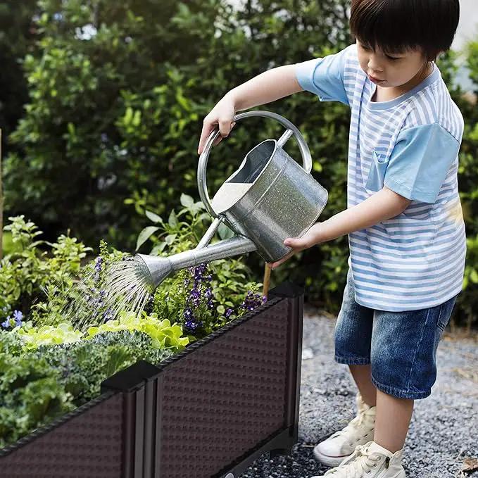 D'vine Dev Planter Raised Beds - Elevated Garden Box with Drainage Plug Raised Garden Beds for Vegetable/Flower/Herb Outdoor Standing Beds Gardening Kit, RGB-6 by GreenHaven Gardens