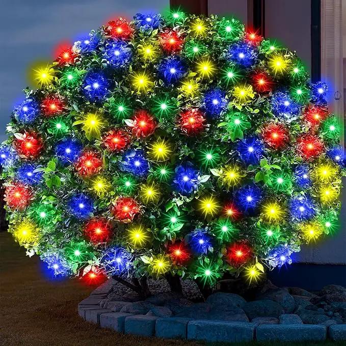 6Ftx4Ft LED Christmas Net Lights Green Wire,Connectable UL Certified Waterptoof Net Lights for Bushes Trees Shurb Garden Outdoor Christmas Decorations by GreenHaven Gardens