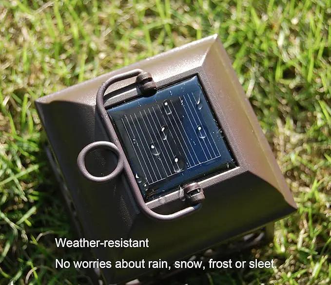 Maggift 4 Pack 22 Inch Hanging Solar Lights Multipurpose with 4 Shepherd Hooks Outdoor Solar Coach Lights by GreenHaven Gardens