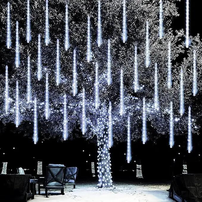 Dazzle Bright Meteor Shower Rain Lights (288 LED, White) by GreenHaven Gardens