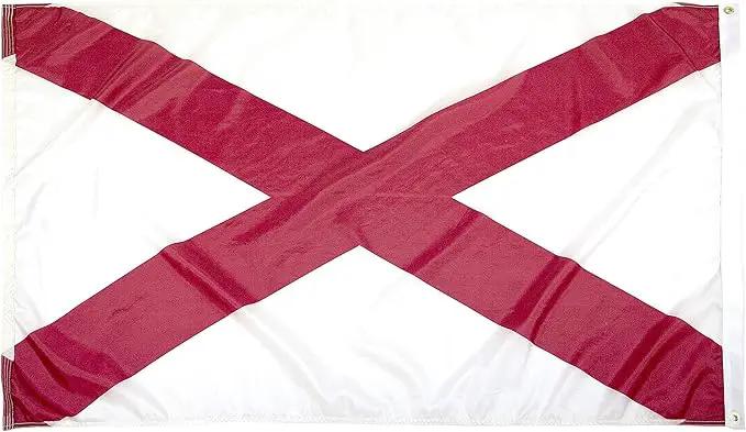 FlagSource Alabama Nylon State Flag, Made in the USA, 3x5' by GreenHaven Gardens