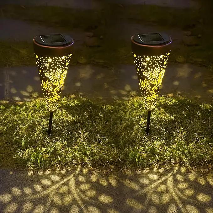 Tree of Life 2 Pack Solar Pathway Lights - Outdoor Waterproof Garden Decor, Pathway Landscape Lights for Backyard Patio Path Yard Lawn Walkway by GreenHaven Gardens