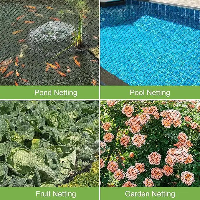 Pond Netting, Pond Netting for Koi Ponds 15 x 20 FT Pond Net, Heavy Duty Woven Fine Mesh Pond Garden Pool Netting Kit for Leaves to Catch Leaves and Debris, Protects Koi Fish from Birds Cats Predators by GreenHaven Gardens