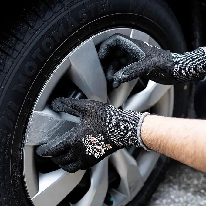 linconson 12 Pack Safety Performance Series Construction Mechanics Wrinkle Latex Work Gloves by GreenHaven Gardens