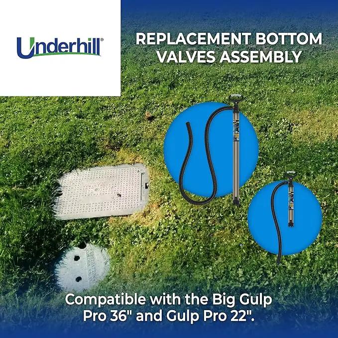 Underhill Bottom Valves for Water Pump Big Gulp Pro 36 Inch and Gulp Pro 22 Inch Pumps, Replacement Parts, Repair, Fluid Transfer, A-GRPBV by GreenHaven Gardens