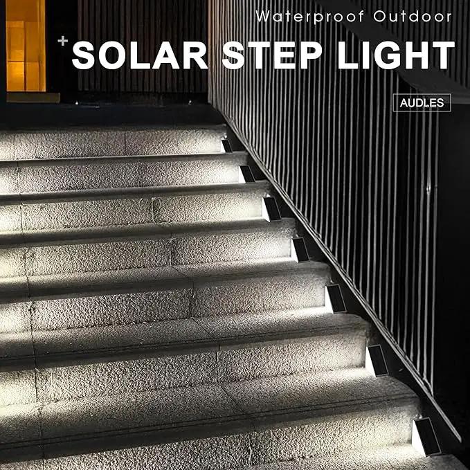 LED Solar Step Lights, Outdoor Solar Decor IP67 for Yard, Patio, Garden, Walkways, Driveway, Porch 2PK by GreenHaven Gardens