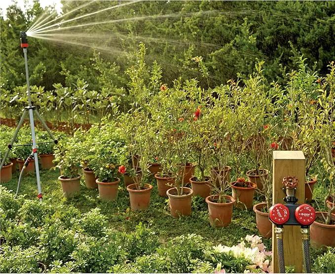 Eden 25124 2-Zone Mechanical Watering Timer, Red, Grey by GreenHaven Gardens