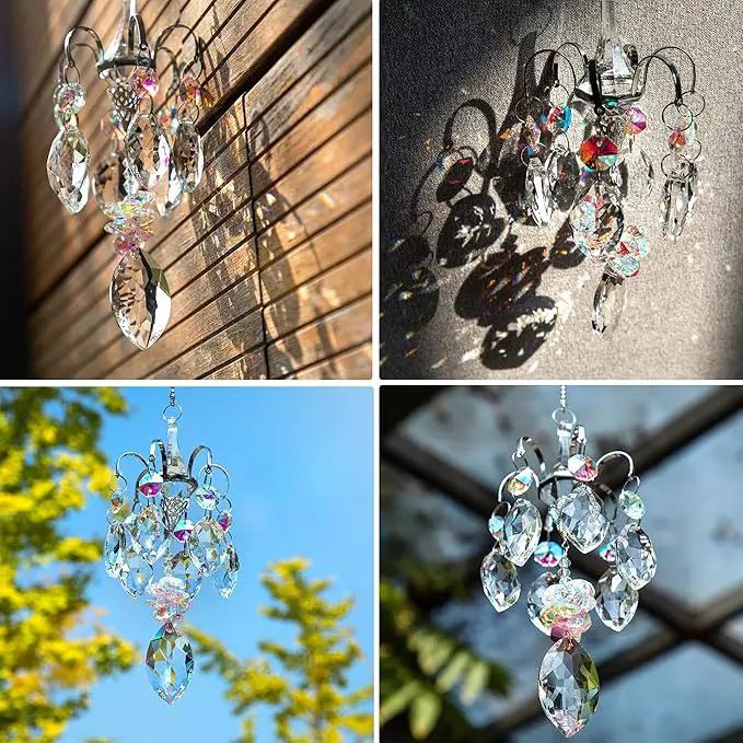 H&D HYALINE & DORA Crystals Horse Eye Prisms Suncatcher Hanging Ornament Rainbow Maker Hanger for Home,Garden Decoration by GreenHaven Gardens