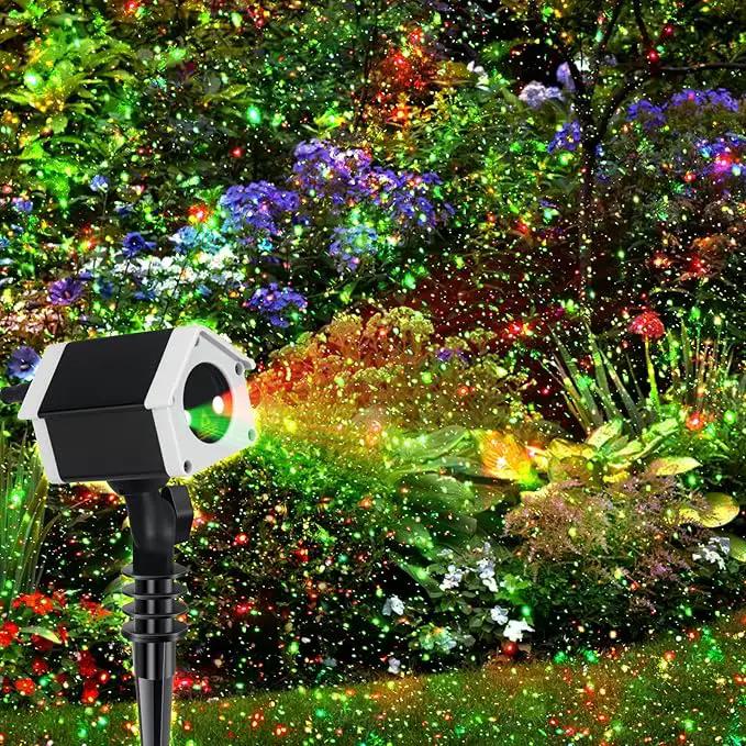 Outdoor Christmas Laser Lights Star Projector, Garden Laser Light with Moving Firefly for Outdoor, Indoor, Christmas, Holiday by GreenHaven Gardens