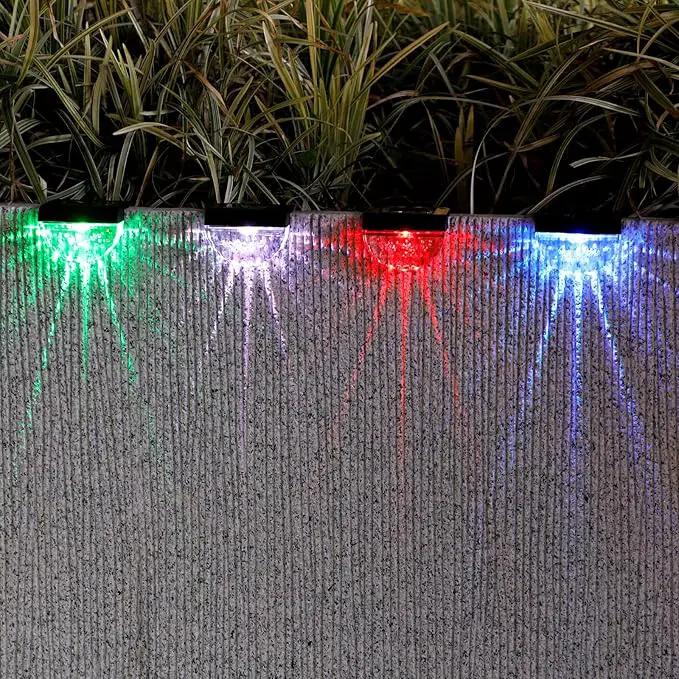 12 Pack Solar Deck Lights Outdoor, Solar Step Lights Waterproof for Outside, Yard, Patio, Garden, Pool, Railing, Stairs, Fence (Color Changing) by GreenHaven Gardens