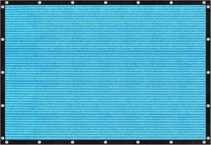 VICLLAX Shade Fabric Sun Shade Cloth with Every 2 FT Grommets for Patio Garden Pergola Cover Canopy 4x13 FT, Mixed Turquoise by GreenHaven Gardens