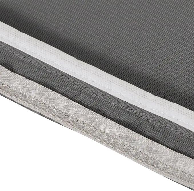 Classic Accessories Montlake Water-Resistant 25 x 22 x 4 Inch Patio Lounge Back Cushion, Light Charcoal Grey, Outdoor Loveseat Cushions by GreenHaven Gardens