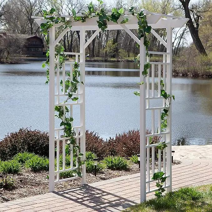 Dura-Trel Outdoor Garden Arch, Wellington Arbor Trellis for Climbing Plants, 72" x 85" by GreenHaven Gardens