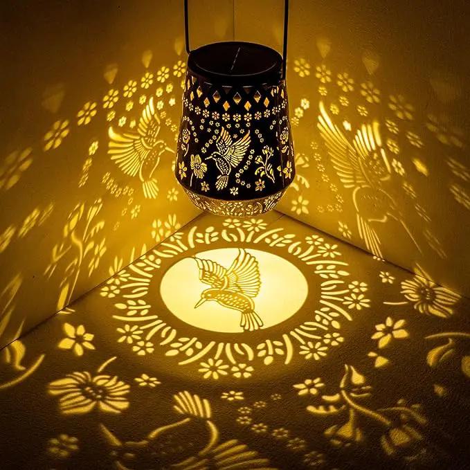 Solar Lanterns Outdoor Decor Waterproof,Hummingbird Hanging Gifts for Women, Mom, Solar Garden Lights Metal Decoration for Outside,Yard, Patio,Garden,Porch,Pool by GreenHaven Gardens