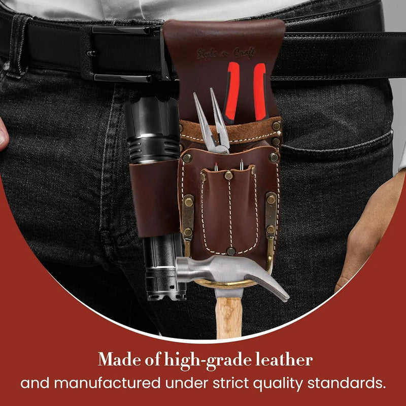 Style n Craft 9-Pocket Carpenter’s Nail and Tool Pouch by GreenHaven Gardens