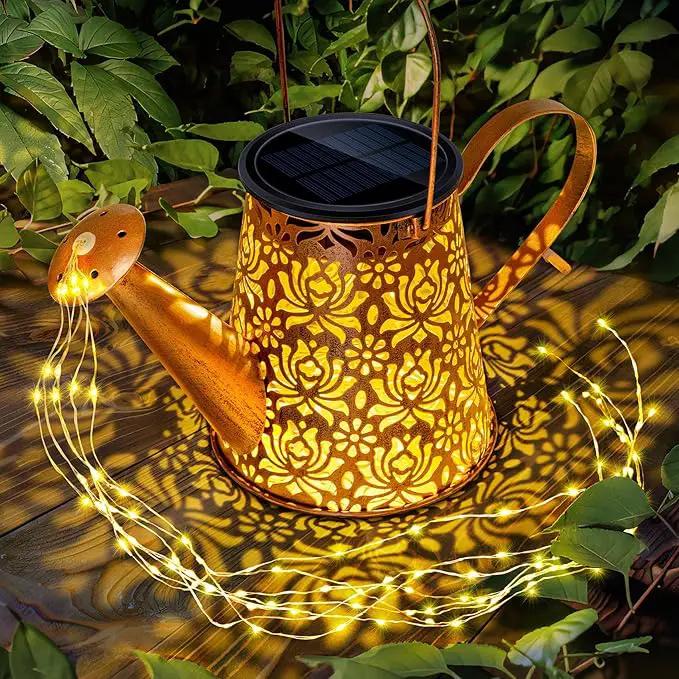 Watering Can Light Solar Powered: Garden Lights Waterproof Outdoor Yard Decoration - Flower Lanterns Hanging Patio Proch Pathway Decor - Gardening Birthday Gifts for Women Mom Wife Grandma by GreenHaven Gardens