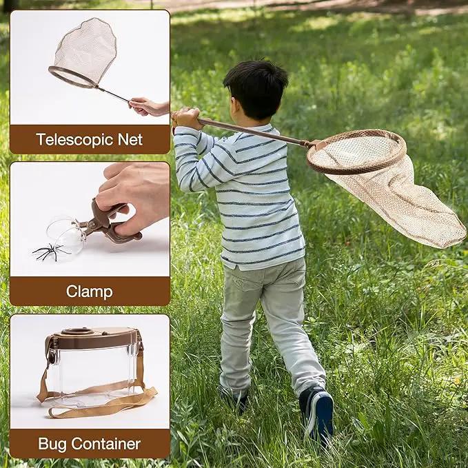 ROBUD Kids Explorer Kit, Bug Catcher Kit with Bag Kit, Outdoor Exploration Set for Camping, Montessroi Toy for Kids Coming Closer to Nature，WRP07 by GreenHaven Gardens