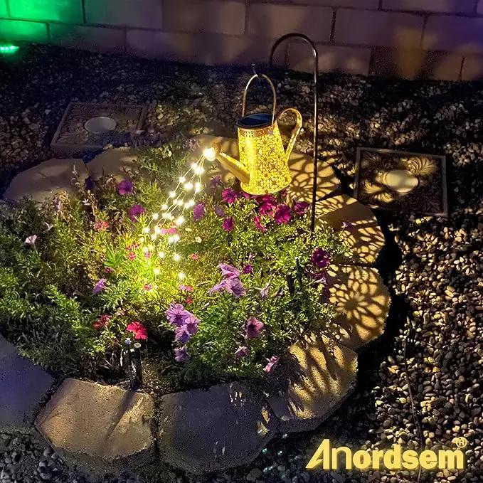 Watering Can Lights Solar Powered: Garden Light Waterproof Outdoor Decoration - Flower Lanterns Hanging Yard Patio Path Proch Decor - Birthday Gardening Gifts for Women Mom Grandma by GreenHaven Gardens