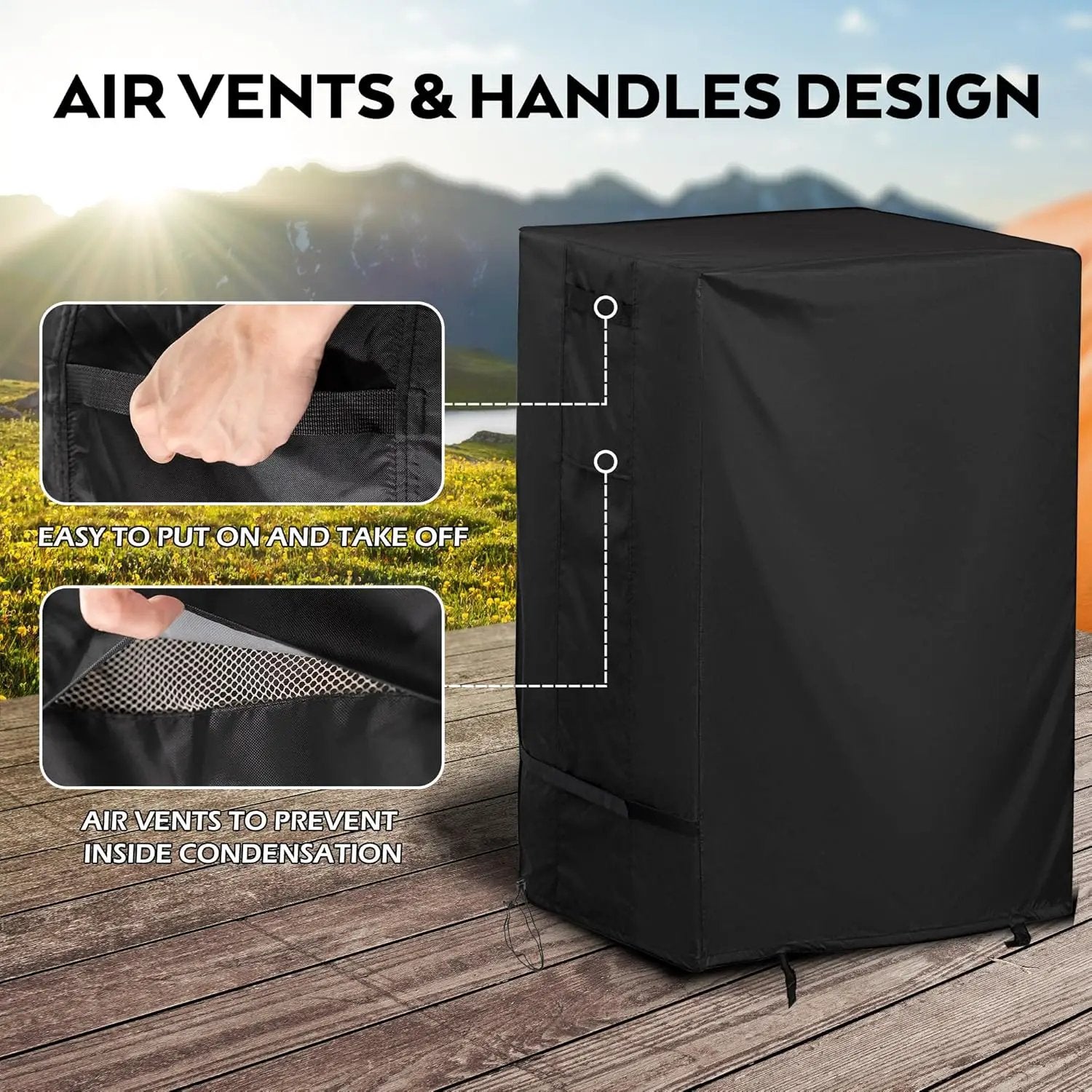 Smoker Cover for Pit Boss PBV3G1 Smoker Grill, Outdoor Grill Cover for Pit Boss Vertical Smoker Grill by GreenHaven Gardens