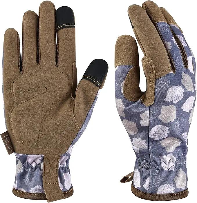 Gardening Gloves for Women and Men, Garden Gloves with Touch Screen, Thorn Proof Puncture Resistant Working Gloves, Gardening Gifts for Women, Size Small by GreenHaven Gardens