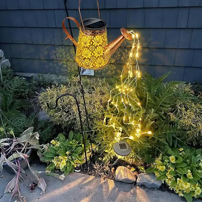 Watering Can Light Solar Powered: Garden Lights Waterproof Outdoor Yard Decoration - Flower Lanterns Hanging Patio Proch Pathway Decor - Gardening Birthday Gifts for Women Mom Wife Grandma by GreenHaven Gardens