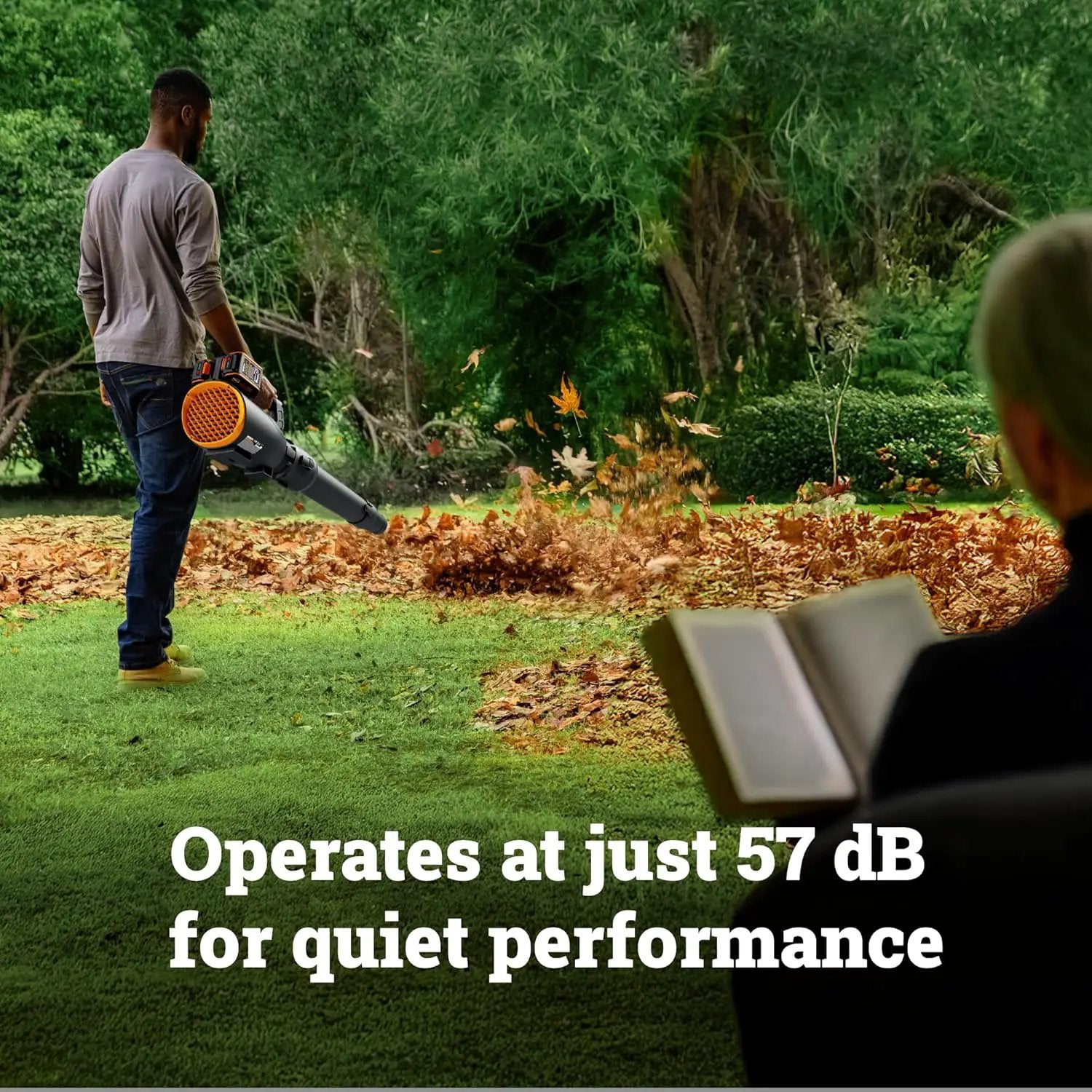 WORX Cordless Leaf Blower, 40V Electric Blower with 780CFM & 190MPH, Brushless Lawn Blower with Gas-Like Power & 57dB, 2 Batteries & Charger Included, WG582 by GreenHaven Gardens