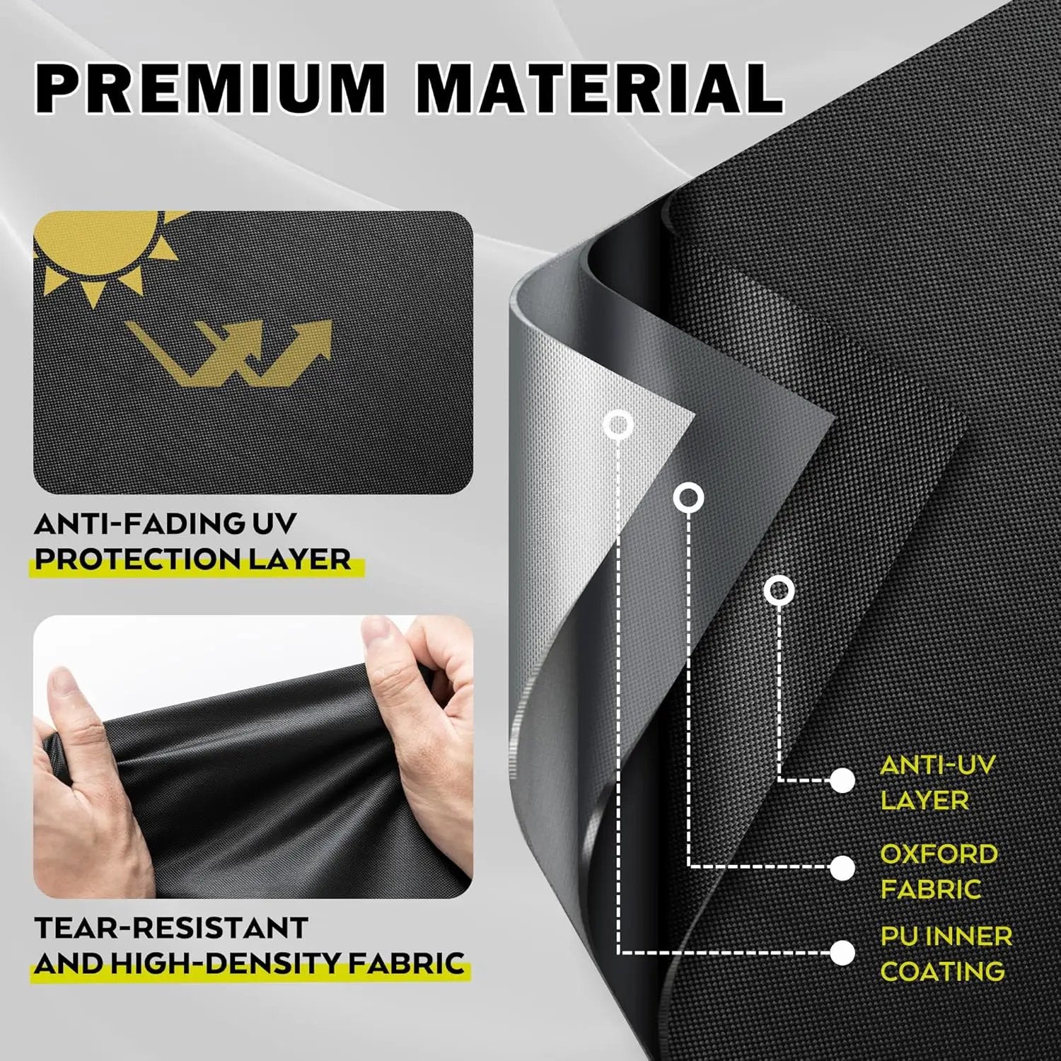 Griddle Cover for Member's Mark 4-Burner Outdoor Gas Grill, Flat Top Grill Cover for Member's Mark 36 Inch Outdoor Griddle-Waterproof Griddle Cover 72in by GreenHaven Gardens