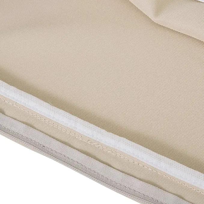 Classic Accessories Montlake Water-Resistant 19 x 20 x 4 Inch Patio Lounge Back Cushion, Antique Beige, Outdoor Loveseat Cushions by GreenHaven Gardens