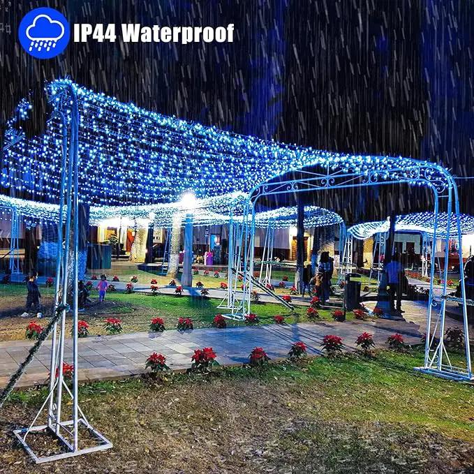 500 LED Christmas Lights Outdoor - 165FT Super Long Christmas String Lights 8 Modes Waterproof Plug in Fairy Lights with Timer Memory for Indoor Xmas Tree Holiday Party House Decorations, Blue by GreenHaven Gardens