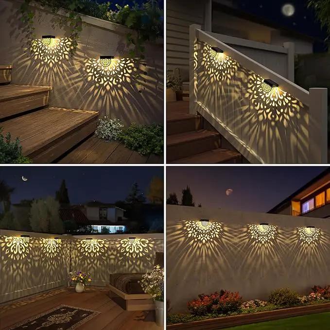 Solar Fence Lights 6 Pack Solar Deck Lights Outdoor Waterproof LED Solar Powered Step Wall Lights Outdoor Decorations Decorative for Front Door by GreenHaven Gardens