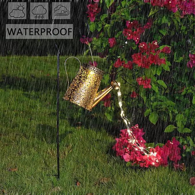 Solar Lights Outdoor Garden Decor, Large Hanging Waterproof Watering Can Landscape Lights Outside Decorations for Yard Front Porch Patio Backyard Gardening Gift for Mom Grandma Women Birthday by GreenHaven Gardens
