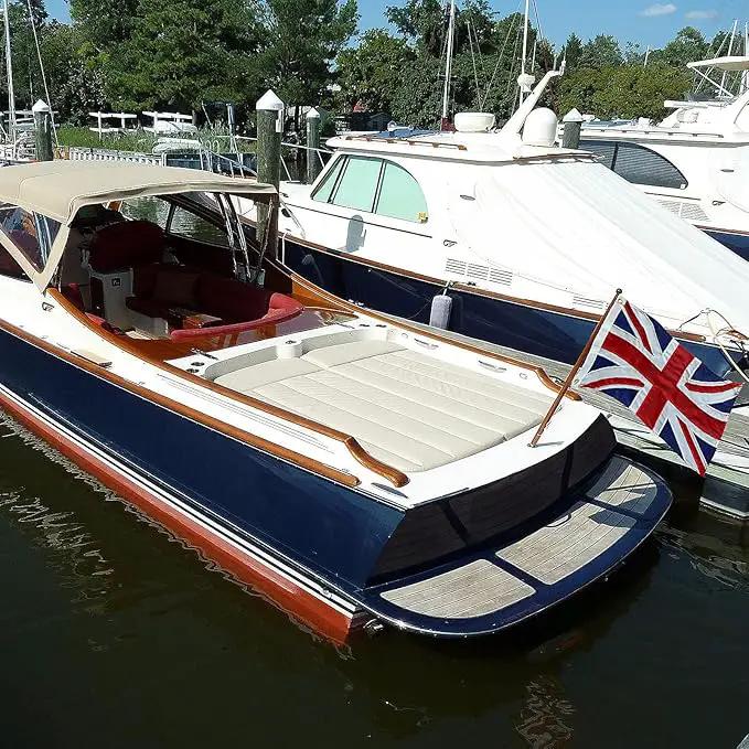 Homissor British Flag 12x18 Union Jack England Boat Flags Embroidered Sewn Stripes United Kingdom 1x1.5 UK Flag Heavy Duty Outdoor by GreenHaven Gardens