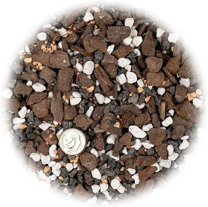 Premium Bonsai Soil All Purpose Fast Draining Mix - Pumice, Lava, Calcined Clay and Pine Bark Potting Pre Mixed Bonsai Plant Soil Mixture by GARDENERA - Made in USA - (3 Quart Bag) by GreenHaven Gardens