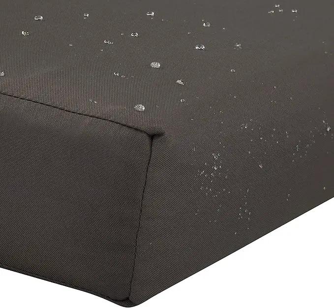 Classic Accessories Ravenna Water-Resistant Patio Lounge Chair/Loveseat Cushion, 25 x 27 x 5 Inch, Dark Taupe by GreenHaven Gardens