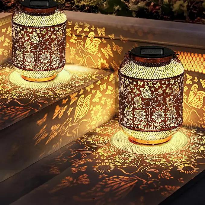 Hummingbird Solar Lantern Outdoor Waterproof Garden Decor, Christmas Gifts for Women, Mom, Metal Hanging Sunflower Solar Lights Outdoor Decoration for Yard, Patio, Tabletop, Pathway by GreenHaven Gardens