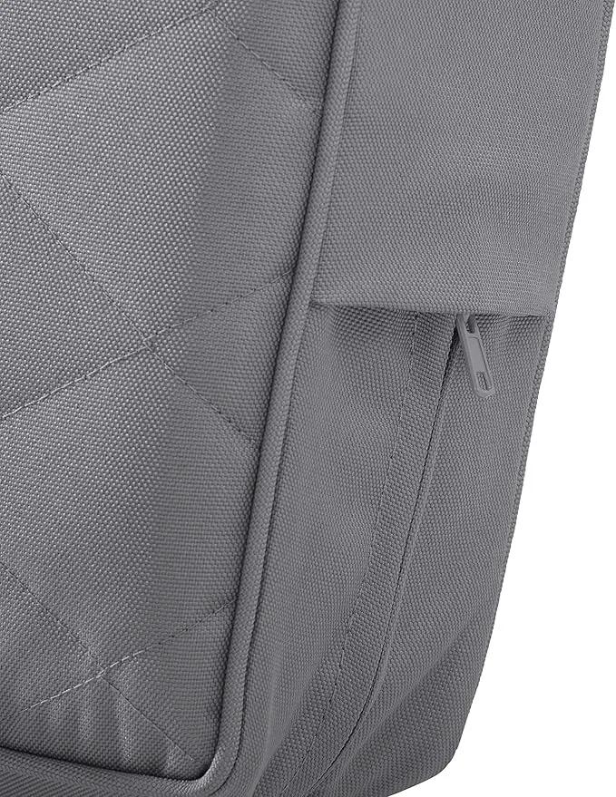 Classic Accessories Montlake FadeSafe Water-Resistant 21 x 20 x 4 Inch Wide Back Patio Quilted Lounge Cushion, Grey by GreenHaven Gardens