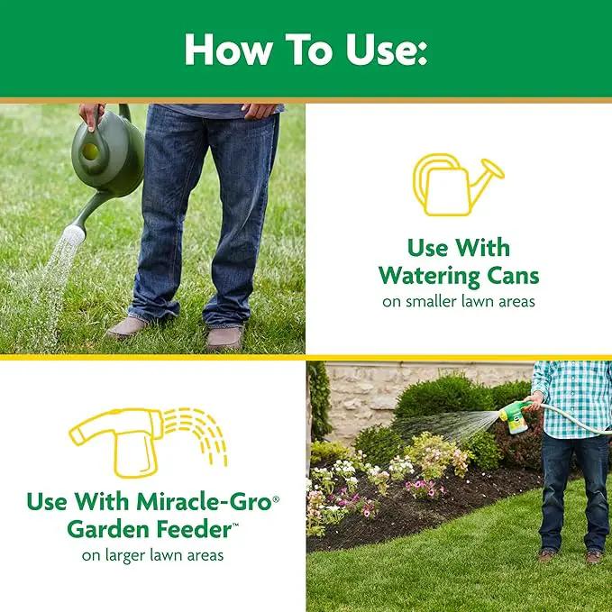 Miracle-Gro Water Soluble Lawn Food and Garden Feeder Bundle, Hose-End Feeding System for Lawns by GreenHaven Gardens